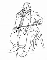 Musicien Symphony Trompettiste Jazz sketch template