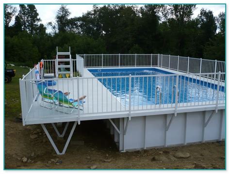great aluminum pool decks  ground pools home