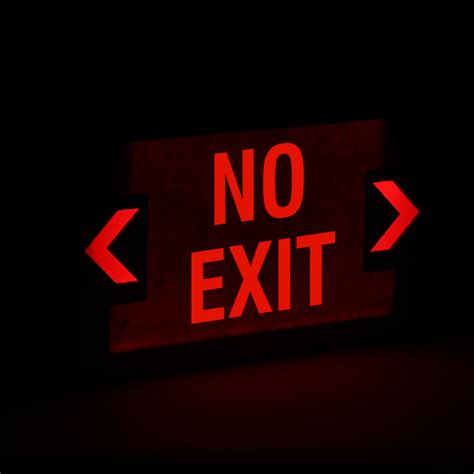 exit led sign  battery backup sku exit