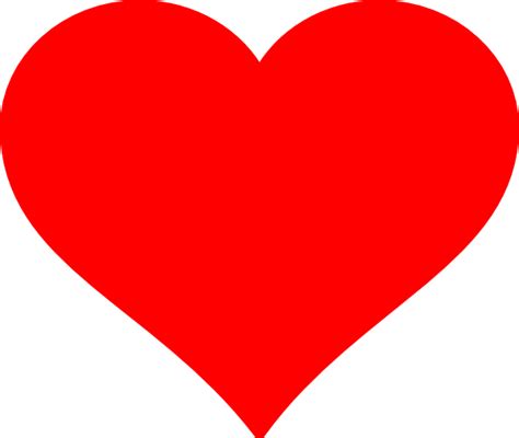 red heart template clipart