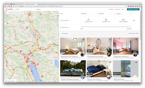 interactive map  airbnb