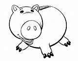 Coloring Piggy Bank Toy Story Fat Pages Print Colouring Pig Getcolorings Color Size Printable Hamm sketch template