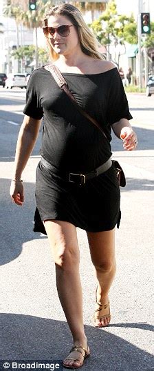ali larter and christina applegate show off their growing tummies
