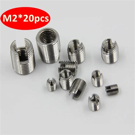 pcs stainless steel   tapping thread insert screw bushing