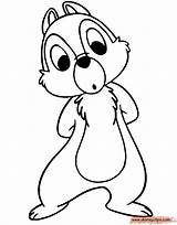 Chip Coloring Dale Pages Drawing Disney Confused Getdrawings Gif Disneyclips sketch template