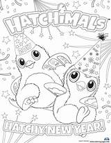 Hatchimals Coloring Pages Happy Newyear Hatchy Printable Print Color Review Bord Kiezen Getcolorings Kleurplaten sketch template