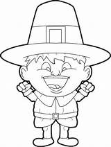 Pilgrim Coloring Pages Printable Pilgrims Kids Boy Thanksgiving Print Mouth Wide Open 700px Xcolorings sketch template