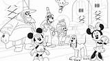 Coloring Disney Mickey Mouse Pages Clubhouse Junior Color Pete Halloween Wizard Dizz Sheets Peg Leg Friends Template Print Crafts Choose sketch template