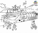 Coloring Pages Thomas Train Gordon Tank Printable Engine Sea Boat Kids Bill Ben Friends Go Clipart Fishing Childrens Deep Blue sketch template