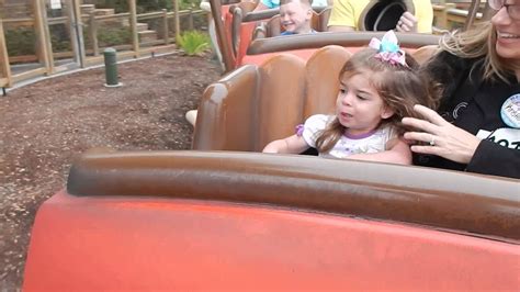 Kaylee S First Roller Coaster Ride Youtube