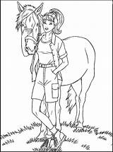 Coloring Barbie Horse Pages Popular Her sketch template