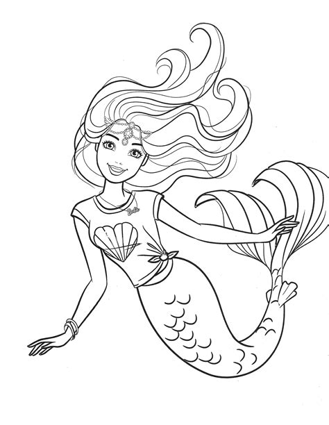 beautiful mermaid barbie coloring pages youloveitcom