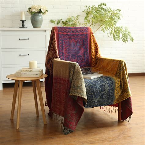 Mdct Chenille Blankets Bed Spread Sofa Chair Throw Table Cover Picnic