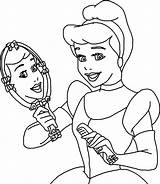 Cinderella Coloring Pages Princess Print Disney Procoloring sketch template