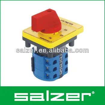 salzer ac voltmeter selector switch  position  tuvce  cb approved buy selector