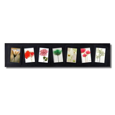 adeco  opening cockeyed black plastic wall hanging collage picture photo frame overstockcom