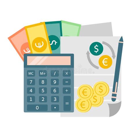 calculator  paper  calculating exchange rate   dollar  euro dollar
