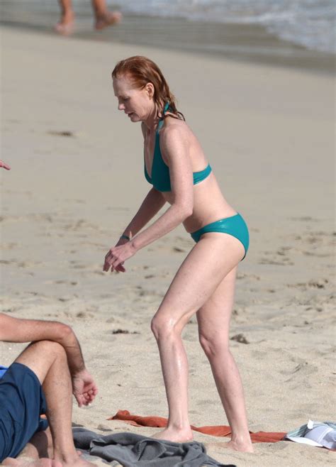 marg helgenberger bikini candids st barts december 2013