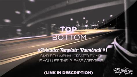 simple thumbnail template  youtube