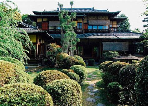 yoshida sanso japanese mansion japanese house japanese gardens mountain house exterior