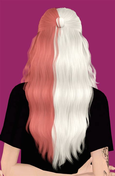 split hair color sims  cc bdafusion