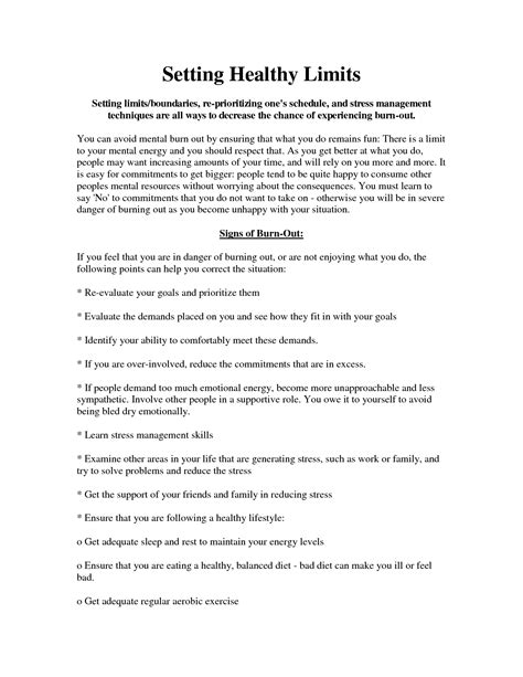 healthy boundaries worksheet setting boundaries worksheet healthy