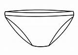 Onderbroek Kleding Mutande Disegno Braguita Colorare Underpants Underwear Calecon Coloriage Animaatjes sketch template
