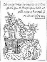 Coloring Bible Thanksgiving Verse Pages Verses Harvest Fall Printable Kids Adults James Drawings King sketch template