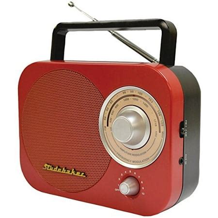 portable amfm radio  red walmartcom