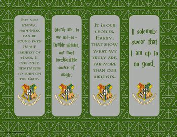 harry potter inspired bookmarks  printables  giftedguru