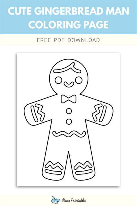 cute gingerbread man coloring page gingerbread man coloring page
