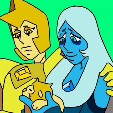 Cute Blue Diamond Yellow Diamond Bellow Diamond