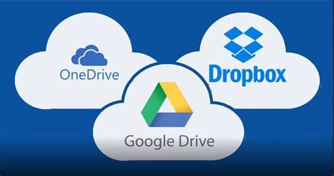las mejores opciones gratuitas  dropbox onedrive  google drive