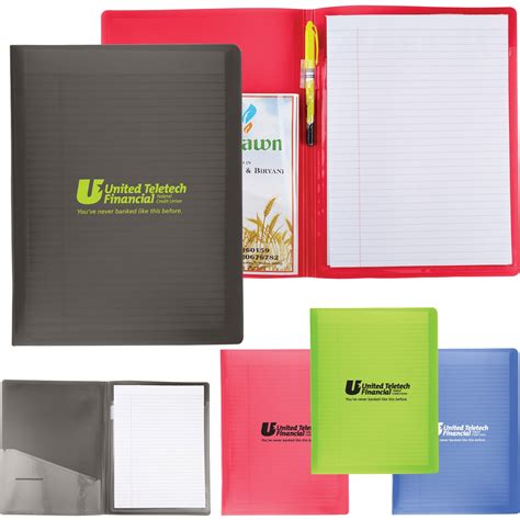 advertising letter size folders  writing pad padfolios