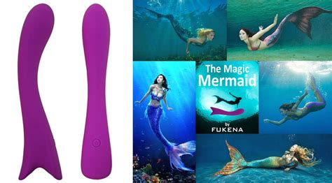 purple magic mermaid massager by fukena rechargeable