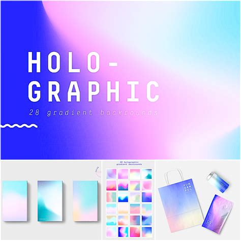 holographic gradient backgrounds free download