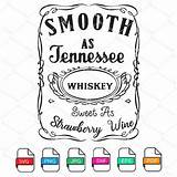 Whiskey Tennessee Wine sketch template