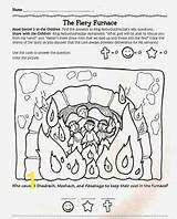 Furnace Fiery Coloring Bible Nancy Inman Class Divyajanani sketch template