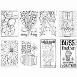 Coloring Mini Books Pages Printable Book Christmas Adult Colouring Sheets Diy Adults Winter Choose Board sketch template
