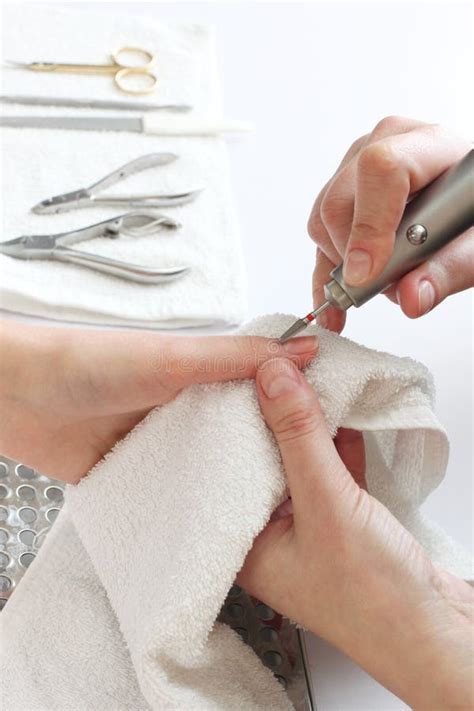 professional manicure stock image image  care nail