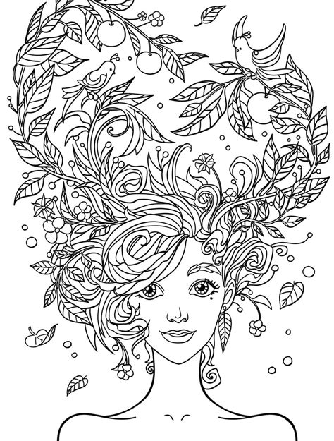 crazy hair adult coloring pages page    nerdy mamma