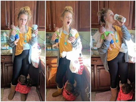 Teen Hilariously Dressed As Tired Mom For Halloween