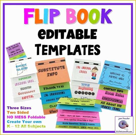 flip book template  teachers  interactive notebooks flip book