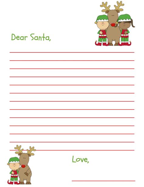 Dear Santa Letter Free Printable An Alli Event