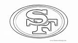 49ers Coloring Logo San Francisco Pages Sf Printable Drawing Logos Nfl Print Draw Raiders Getdrawings Escudo Stocking Color Logodix Getcolorings sketch template