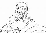 Captain America Coloring Pages Shield Printable Face Drawing Logo Getcolorings Color Getdrawings Print sketch template