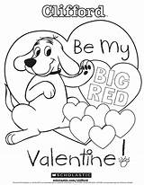 Coloring Clifford Pages Valentine Big Red Sunday School Dog Pdf Getcolorings Sheet Getdrawings Color Bus Drawing Puppy Colorings sketch template