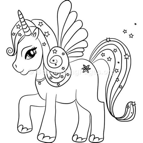 interactive unicorn coloring pages  kids   pony articles