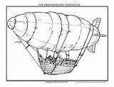 Zeppelin Ww1 Airship sketch template