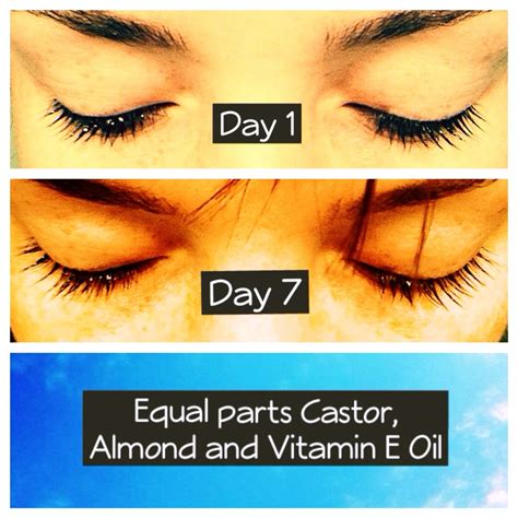 Castor Oil And Vitamin E Oil For Eyelashes